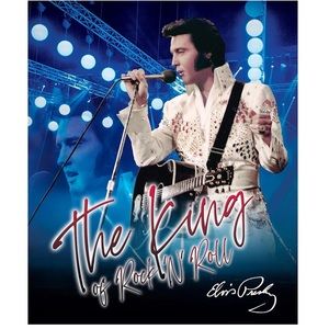 NWT Elvis Presley blue black soft fleece throw